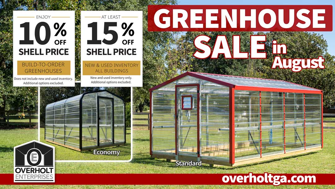 Greenhouse and overstock sale
